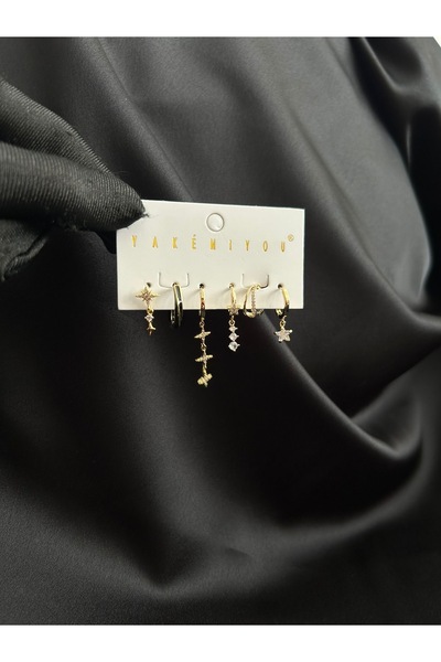 Cicimix Yakemiyou Çelik 6lı Küpe set