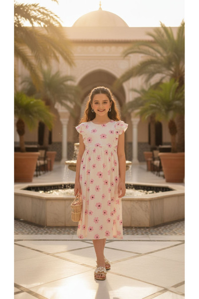 h.kids فستان "جوري" الصيفي - كولكشن العيد