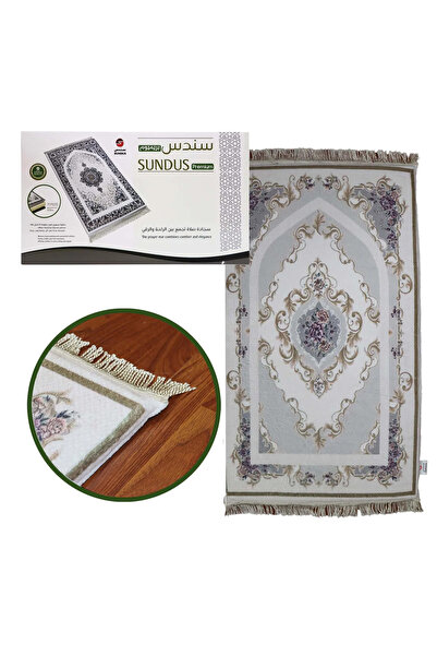 SUNDUS Premium Prayer Rug with Memory Foam Padding – Extra Comfort Islamic Pr...