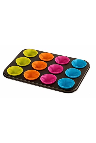 Kitchen Silicone Baking Tray for 12 Cupcakes
