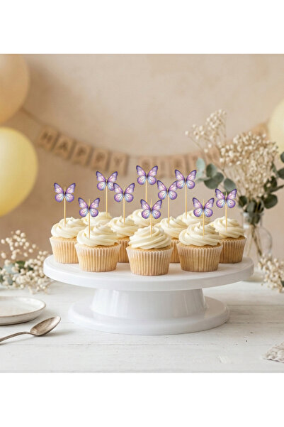 Ays Bridal Kelebekli Cupcake Kürdanı
