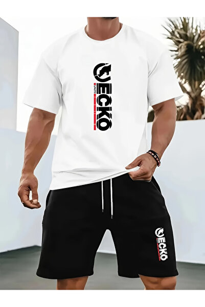 Rayan & Hoor Style Special Printed Top and Bottom Shorts T-Shirt Set- Oversiz...