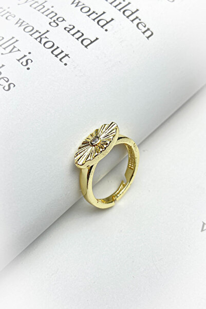 roshel Steel Single Stone Oval Ring