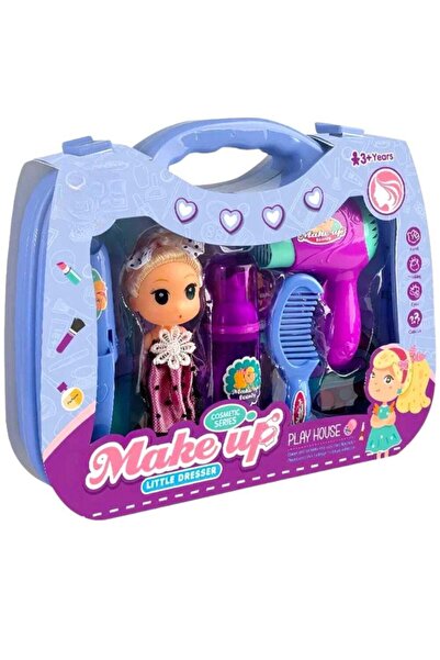 Rally Little Dresser Makeup Cosmetic Playset With Doll For Kids