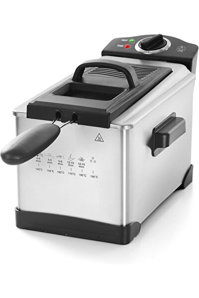 Generic 3L 1500 W Deep Oil Frying Pan with Heat Control Thermostat