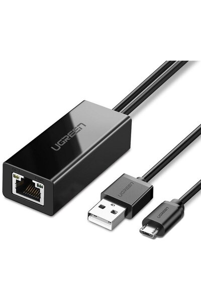 Ugreen external micro USB 100Mbps network adapter for Chromecast 1m black (30...