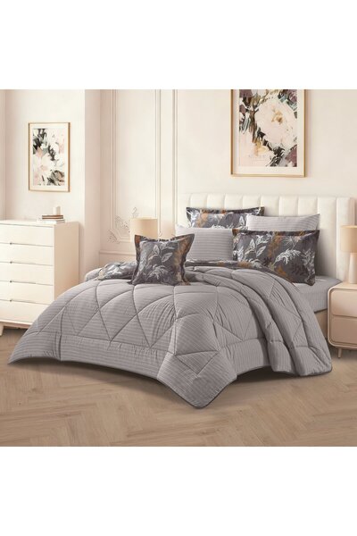 HOURS Horse 7-Piece Double Bedspread Set – Elegant Floral Design and Luxuriou...