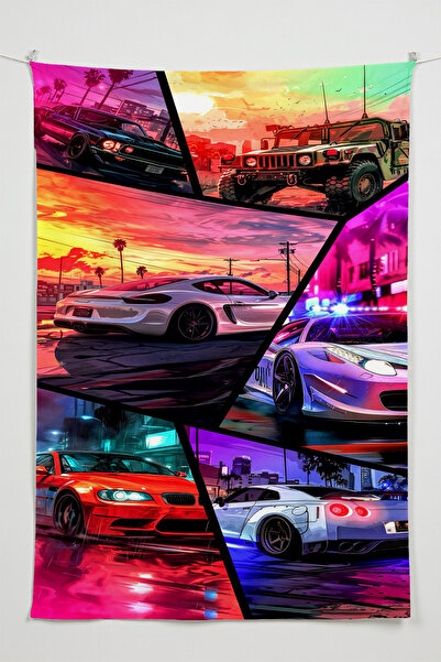 Charmbi NFS Heat – Tapiserie de perete tematică Anime Film personaj din țesăt...