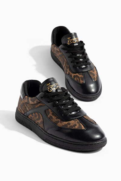 MS SUGAR SHOES حذاء سيتي فليكس الرياضي اليومي حذاء رياضي ليوبارد للجنسين