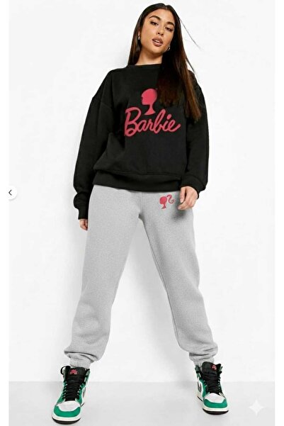 YK WEAR ΓΥΝΑΙΚΕΙΑ / ΚΟΡΙΤΣΙΣΤΙΚΑ Σετ Φόρμας Oversize με στάμπα Barbie