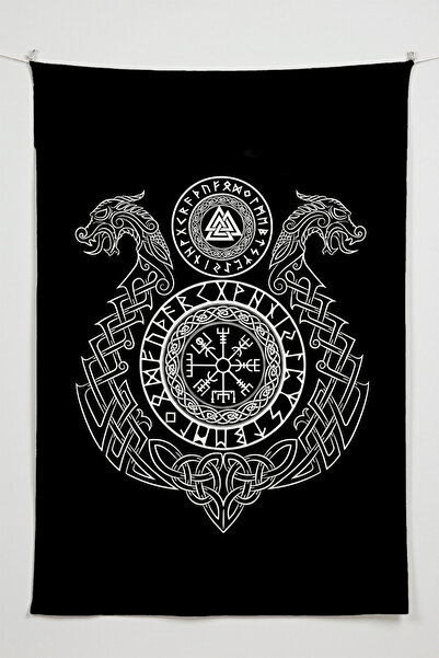 Charmbi بوصلة فايكنغ القتالية - نسيج عالي الجودة بتصميم شخصيات أنيمي، نسيج جد...