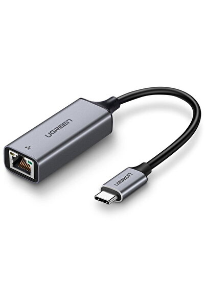 Ugreen Adapter with USB-C - RJ45 connectors , Gigabit Ethernet (gray)