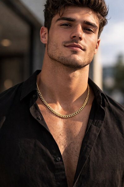 Kmod Life سلسلة رجالية من الفولاذ - 5 سم