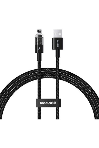 Baseus Gem USB to IP 2.4A fast charging cable 1 m Black