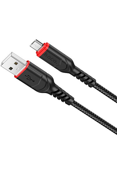 Hoco Cablu Date si Incarcare USB la MicroUSB X59 Victory, 1 m, 2.4A, Negru