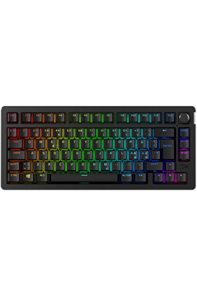 HP HyperX Alloy Rise 75, Wireless, Fara brad, Layout US, Negru