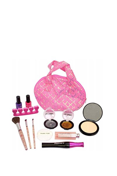 Rally Pretend Play Makeup Set for Girls with Portable Storage Case