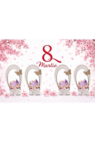 OEM Set of 4 floral arrangements made of scented soy wax, Mother's/Women's Da...