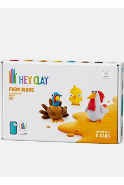 ydn Hava ile Kuruyan Yaratıcı 6'lı Kil Oyun Seti, Civciv, Hindi,Horoz