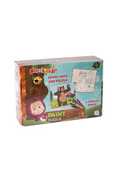 MATMEL Masha and the Bear Coloring Puzzle 35 Pieces 3 Pcs