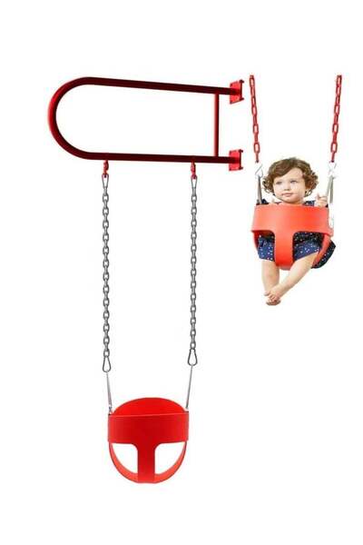 Rally أرجوحة جدارية حديدية للأطفال مع مقعد أرجوحة للأطفال وسلاسل للاستخدام ال...