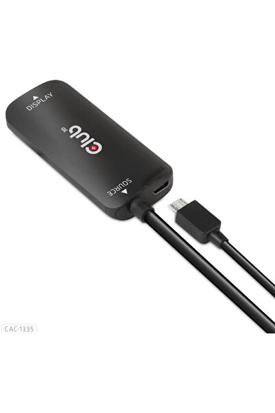 Club 3D Adaptor Club3D CAC-1335 HDMI+ Micro USB la DisplayPort™ Adaptor activ...