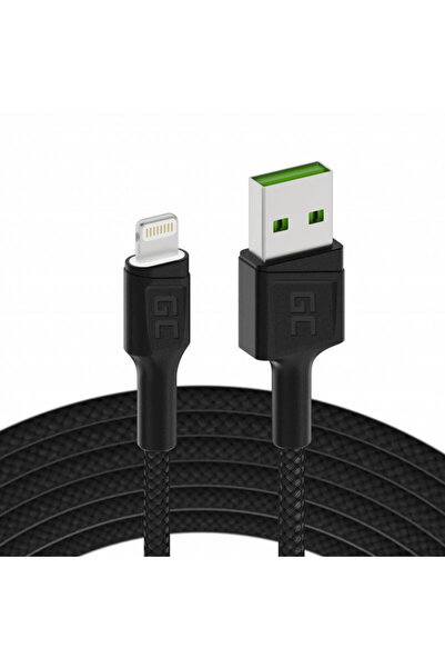 Greencell Cable USB Lightning Green Cell GC Ray, 200cm, for iPhone, iPad, iPo...