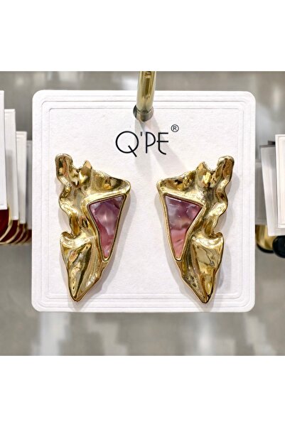 GLOW ACCESSORIES BAE Stainless Steel Marble Patterned Design Earrings