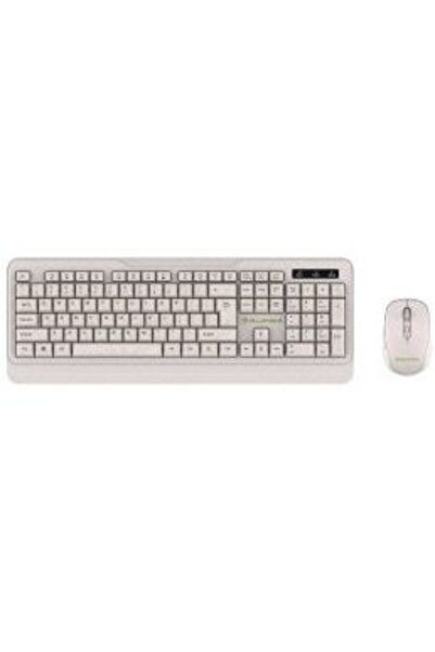 TELLUR Kit tastatura si mouse fara fir Green, 2.4GHz, nano receiver, crem