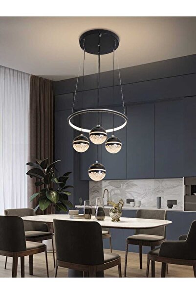 best power Modern pendant light, black LED, 9813
