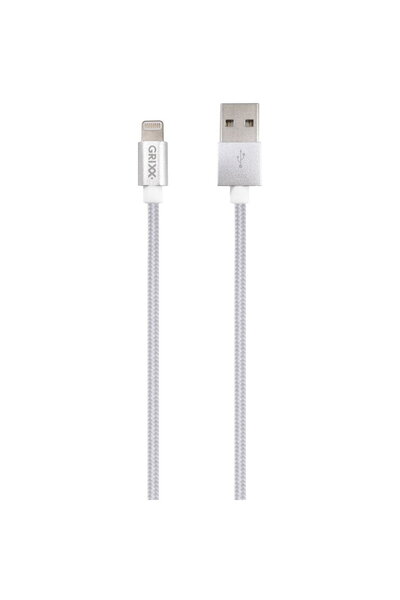 Grixx Cablu date Optimum - 8-pin to USB Apple MFI License, impletit, lungime ...