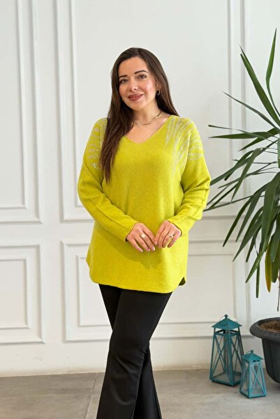 yb yağmur butik Angel Wing Stone Knitwear