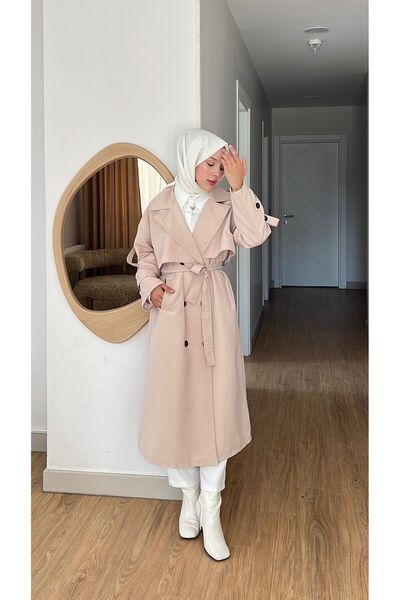 Mabell TRENÇKOT TAŞ RENGİ