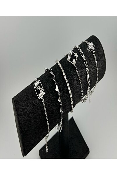 burjalmodah Assorted silver bracelet set