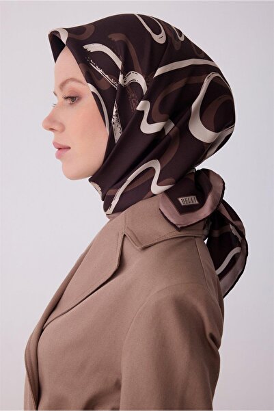 Belli Μαντήλι Tivil Pure Silk IST 4309 - 38 Καφέ Σχέδιο Βαφής