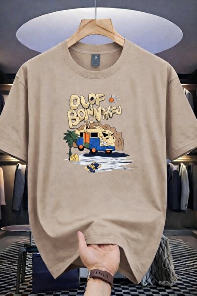 YK WEAR Μπλουζάκι OLOF BONNHAU με στάμπα, oversized, για γυναίκες / άνδρες, u...