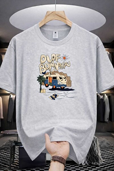 YK WEAR Μπλουζάκι OLOF BONNHAU με στάμπα, oversized, για γυναίκες / άνδρες, u...