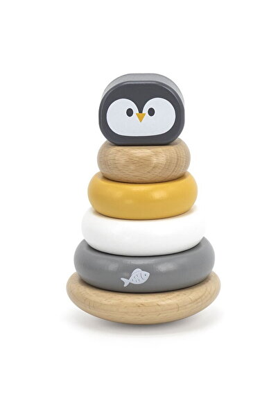 Viga Wooden folding pyramid for little ones Penguin