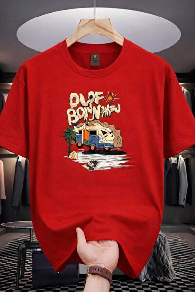 YK WEAR Μπλουζάκι OLOF BONNHAU με στάμπα, oversized, για γυναίκες / άνδρες, u...