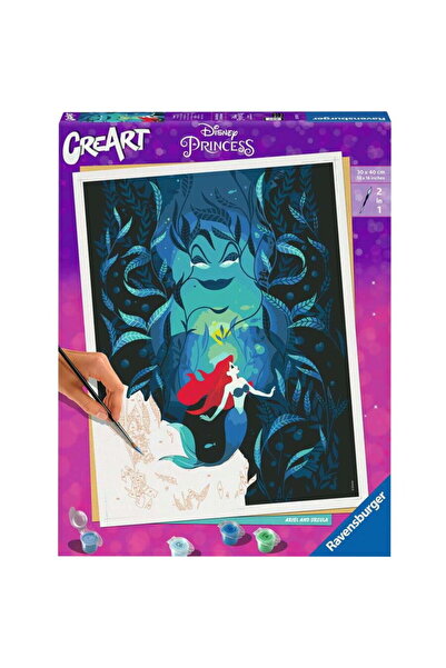 RAVENSBURGER CreArt - Disney Ariel and Ursula, Painting