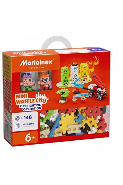 Marioinex Mini blocuri Waffle - Operațiune de stingere a incendiilor 148 de p...