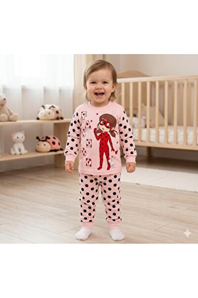 Yağmur Giyim Supermini Masked Cat Girl Patterned Girls' Pajama Set 1-3 Years ...