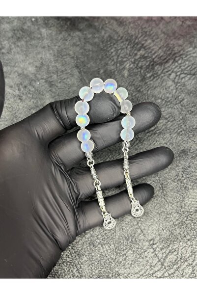 Mos Tespih Zaza Sallamalık Illuminated Glass Beads Natural Stone High-End Pra...