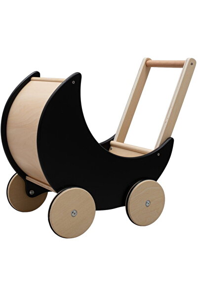 Babymix Cărucior, premergător din lemn pentru copii 2 în 1 Ecotoys roz