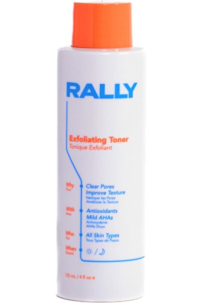 Rally تونر يومي لطيف للتقشير مع أحماض ألفا هيدروكسي نباتية