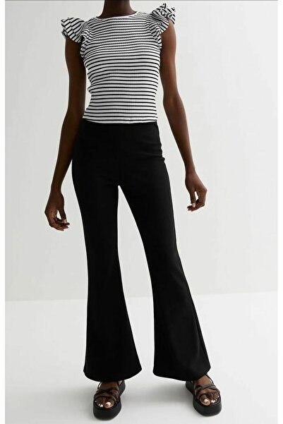 Shield Life Ispanyol Paça Black Vintage Flare Jean Women's High Waist Stretch...