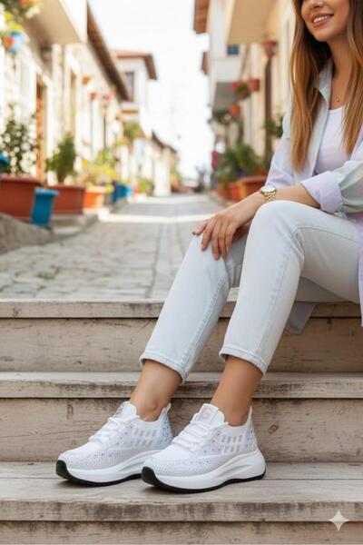 Guja 26Y301 Rahat Taşlı Tekstil Günlük Spor Sneaker Kadın Ayakkabı