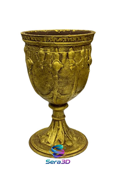 sera3d Antik Roma Stil Altın Vazo