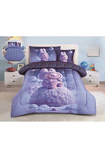 HOURS طقم مفرش أطفال برسومات مبهجة صيفي ميكرو فيبر ٤ قطع مقاس 170*230 سم