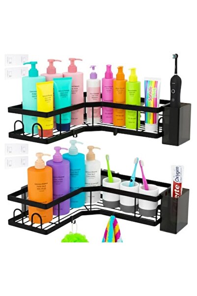 Ruhhy Corner Shelf for Bathroom – Set of 2 Pieces